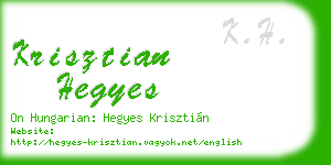 krisztian hegyes business card